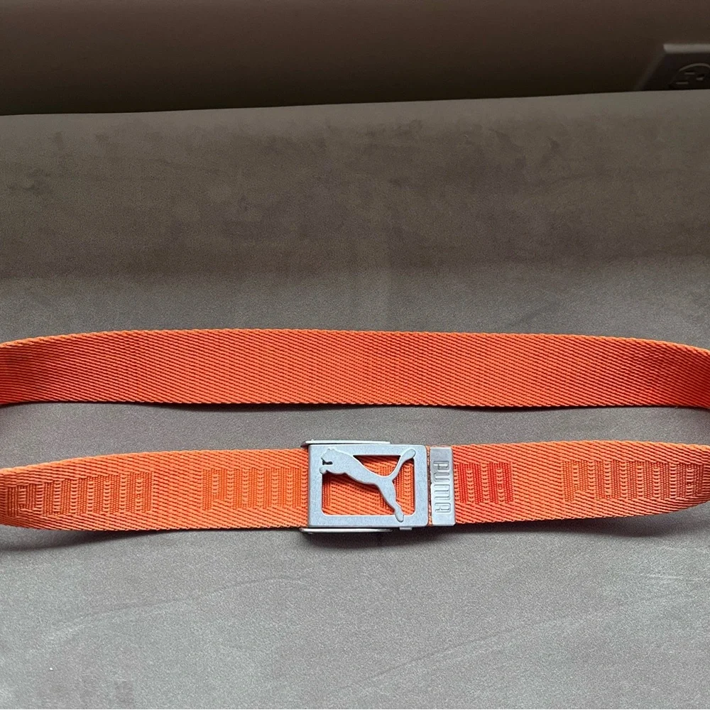 PUMA Men's Vibrant Orange Golf Belt